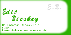 edit micskey business card